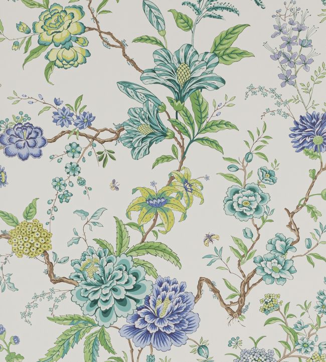 Beauchamp Wallpaper In Vert D Eau By Manuel Canovas Jane Clayton