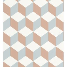 Be Happy Wallpaper In Nude Bleu By Caselio Jane Clayton