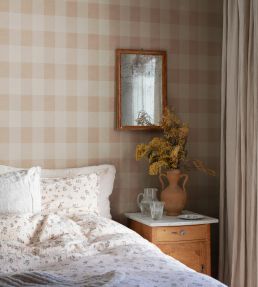 Lykke Wallpaper In Terracotta By Sandberg Jane Clayton