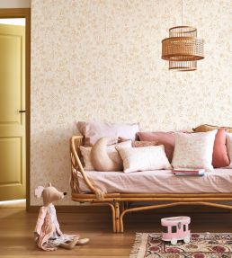 Wild Garden Wallpaper In Rose Nude By Casadeco Jane Clayton