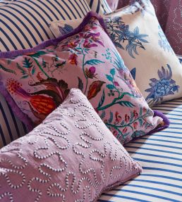 Woodland Floral Fabric In Lapis Amethyst Pearl By Harlequin Jane Clayton