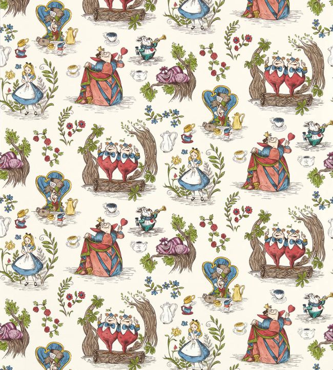Alice in Wonderland Wallpaper in Hundreds & Thousands by Sanderson ...