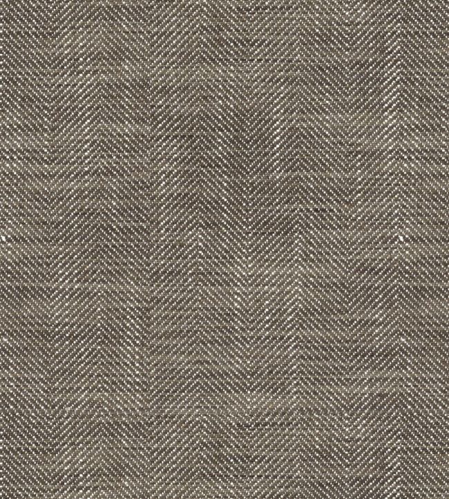 Arran Fabric in Brown by Ian Mankin | Jane Clayton