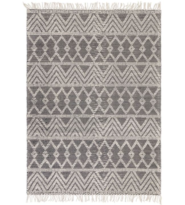 Asra Rug in Black by Asiatic | Jane Clayton