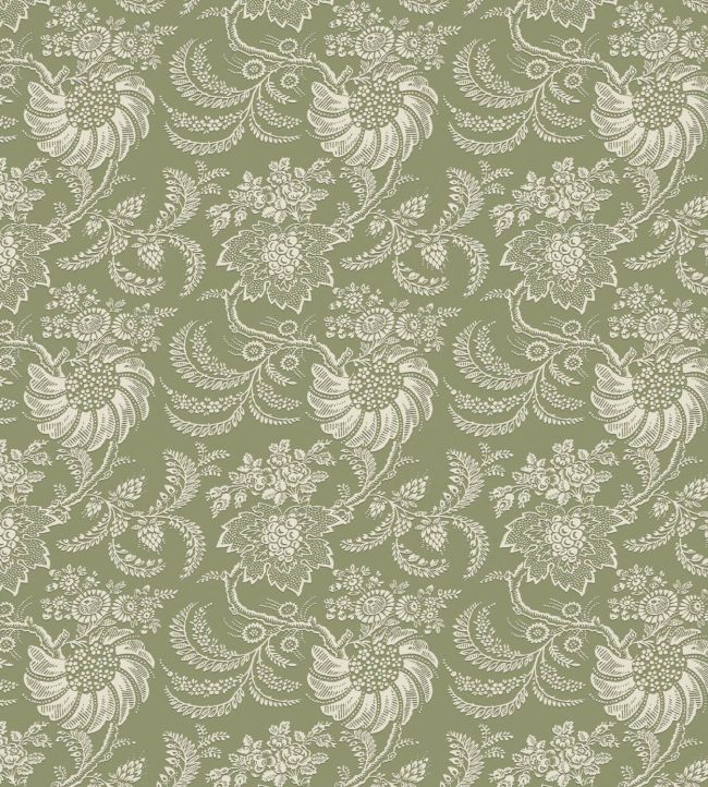 Avignon Wallpaper in Fern by Warner House | Jane Clayton