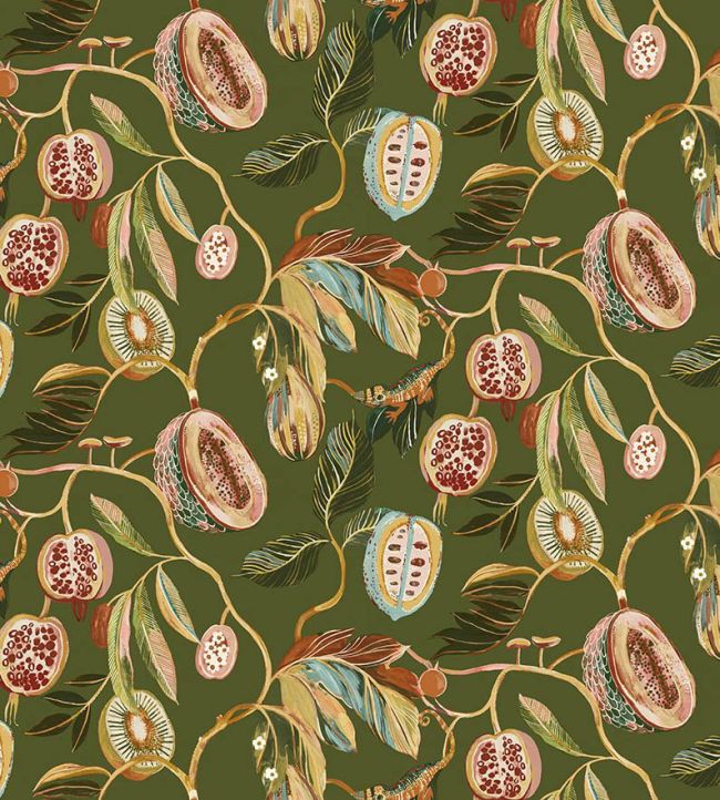 Baby Guava Fabric in Cypress by Arley House | Jane Clayton