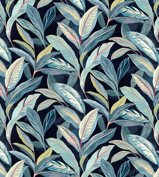 Baby Oasis Fabric in Indigo by Arley House | Jane Clayton