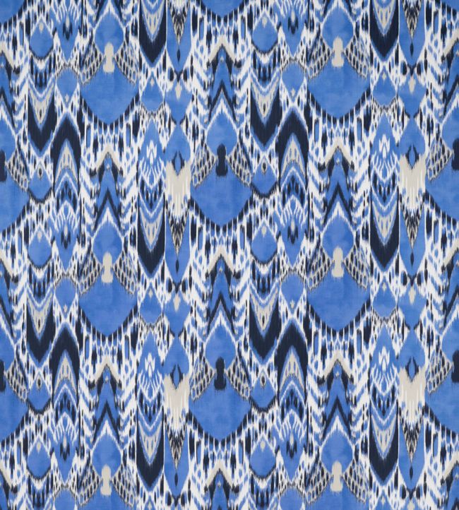 Bandha Ikat Fabric by Jim Thompson Cobalt