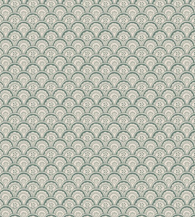 Beata Wallpaper in Moss Green by Sandberg | Jane Clayton