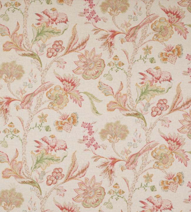 Belvedere Fabric in Tomato/Sand by Colefax and Fowler | Jane Clayton