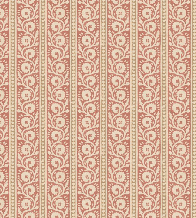 Bibury Wallpaper in Red/Sand by GP & J Baker | Jane Clayton