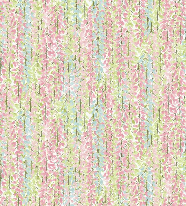 Muse Fabric by Blendworth in Blue/Green/Pink