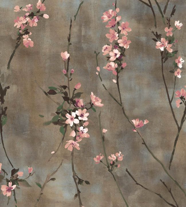 Blossom Wallpaper in Brown & Blush by Woodchip & Magnolia | Jane Clayton