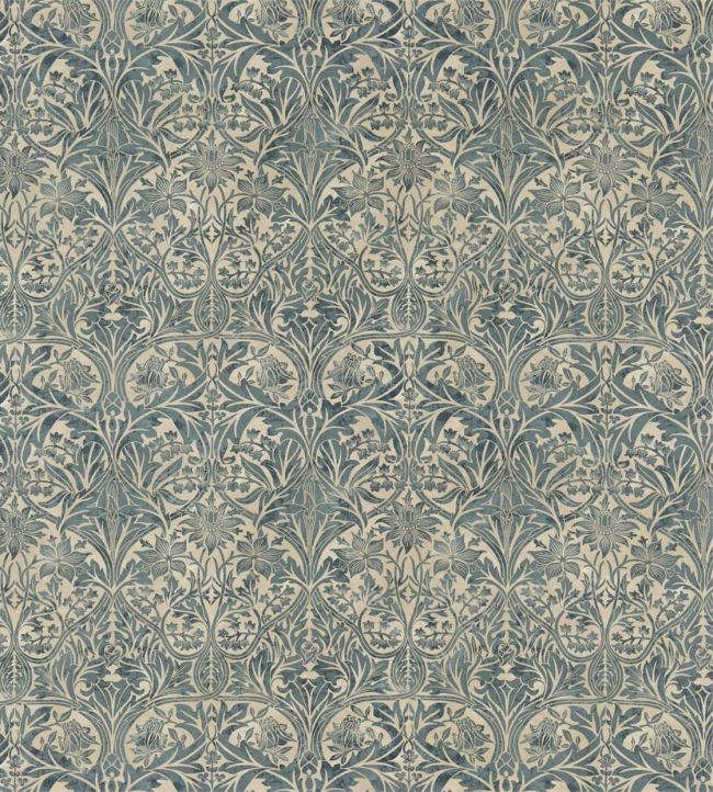 Bluebell Fabric in Seagreen/Vellum by Morris & Co | Jane Clayton
