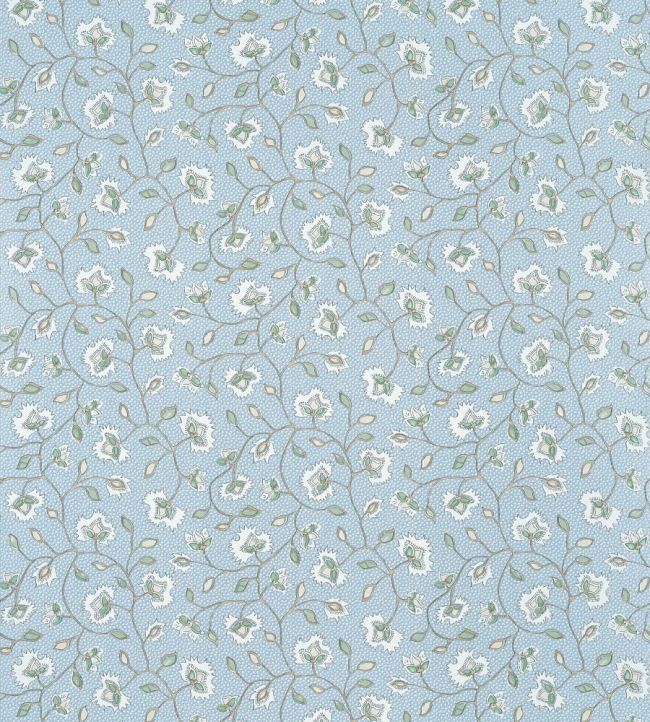 Chelsea Wallpaper by Anna French Soft Blue & Green
