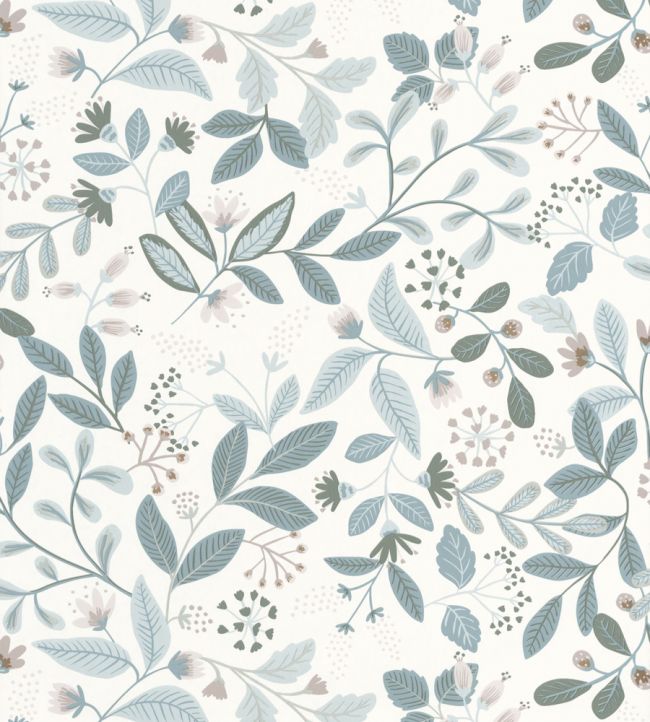 Chloe Wallpaper in Bleu Fume by Caselio | Jane Clayton