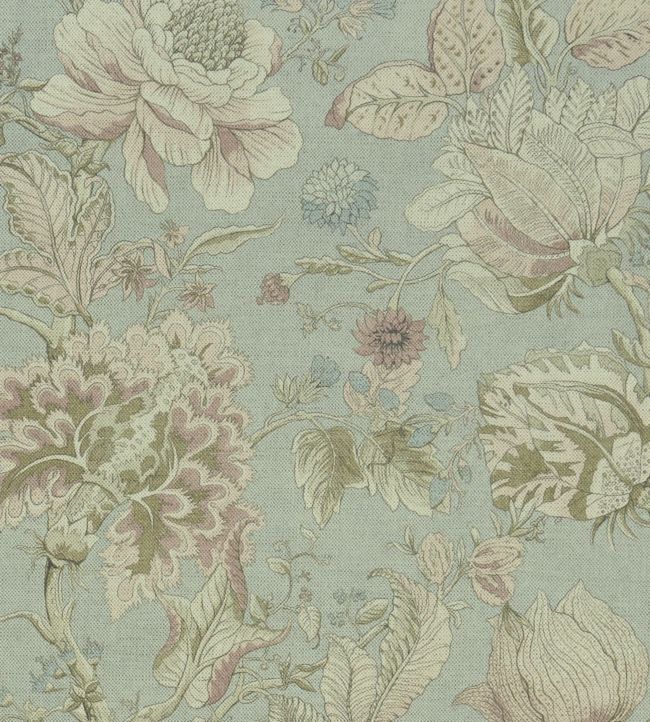 Sissinghurst Fabric by Clarke & Clarke in Mineral/Blush | Jane Clayton