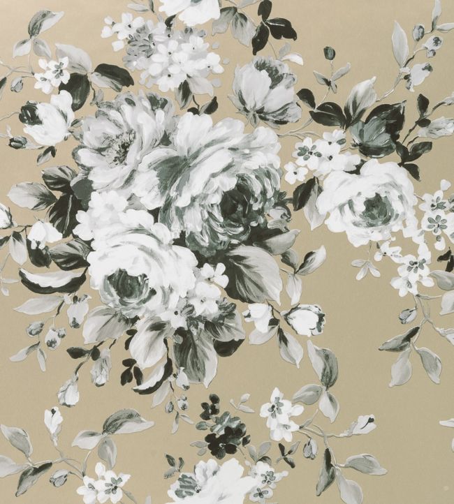 Emeline Wallpaper by Clarke & Clarke in Gilver | Jane Clayton