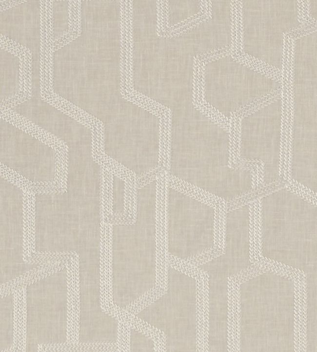 Labyrinth Fabric by Clarke & Clarke in Linen | Jane Clayton