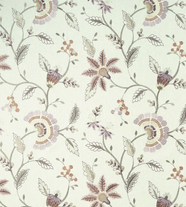 Delamere Fabric by Clarke & Clarke in Heather | Jane Clayton