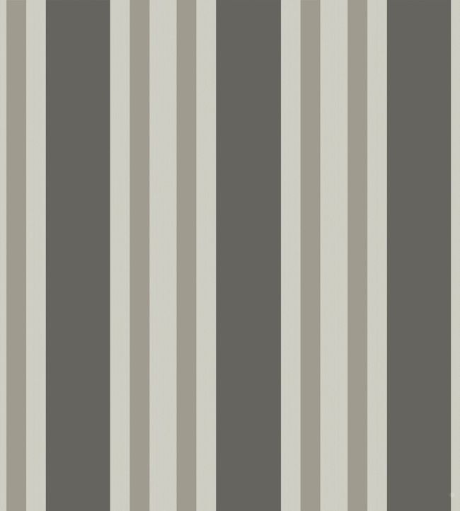 Polo Stripe Wallpaper by Cole & Son in Black/White | Jane Clayton