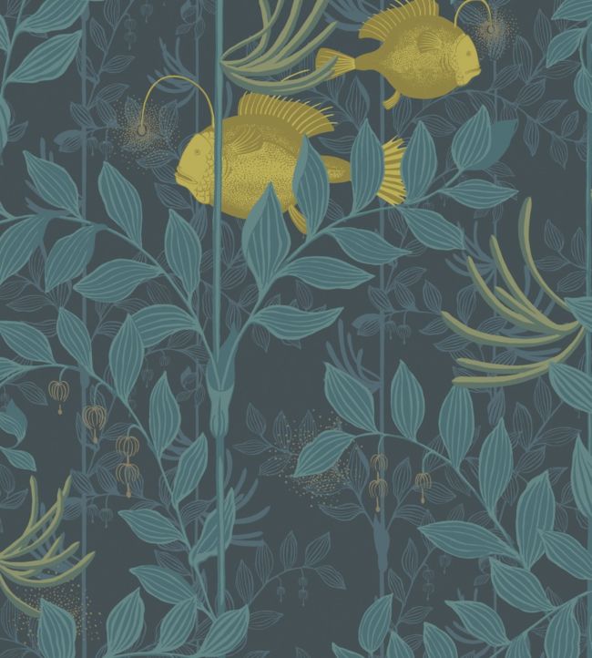 Nautilus Wallpaper by Cole & Son in Dark Blue | Jane Clayton