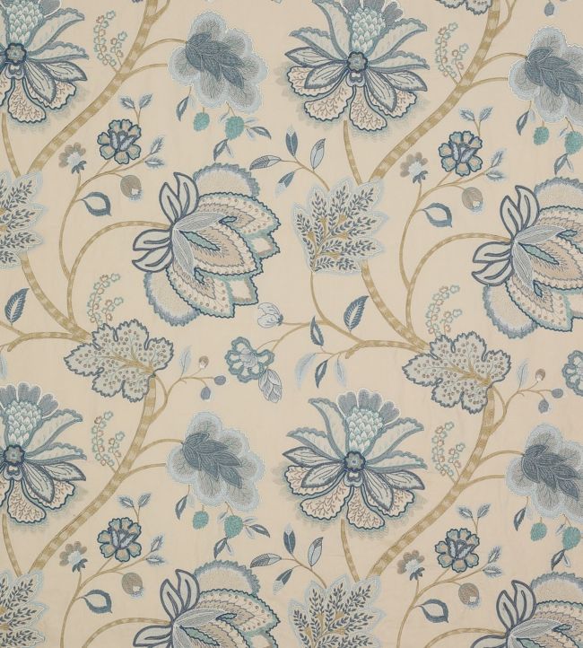 Baptista Linen Fabric By Colefax And Fowler In Blue | Jane Clayton