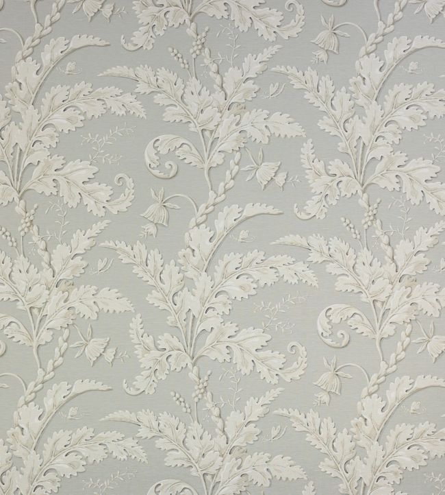 Acanthus Fabric by Colefax and Fowler in Silver | Jane Clayton