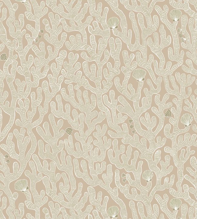 Coral Wallpaper by Josephine Munsey Edge Sand