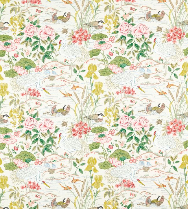 Crane & Frog Fabric in Lotus Pink / Gosling by Sanderson | Jane Clayton