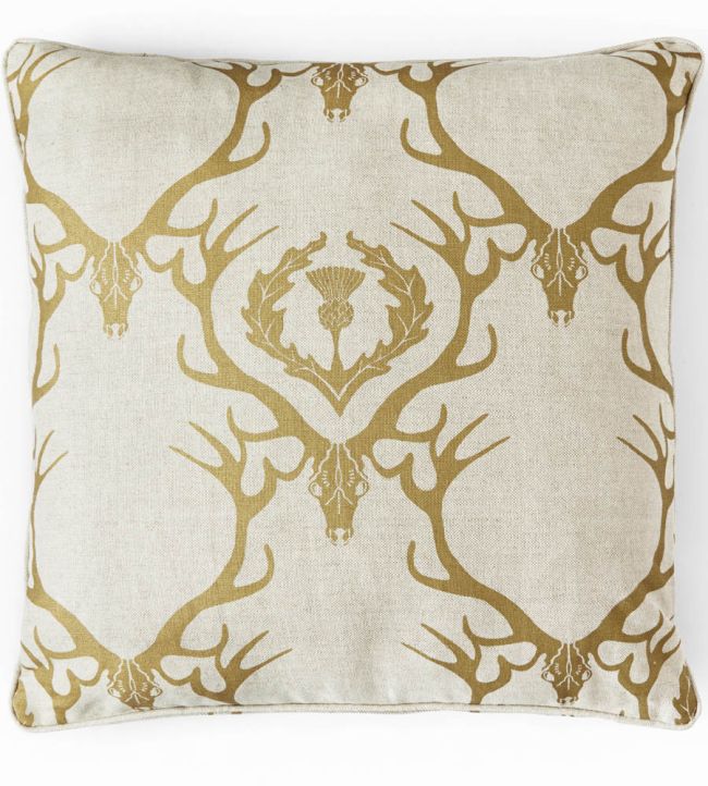 Gold discount damask cushions