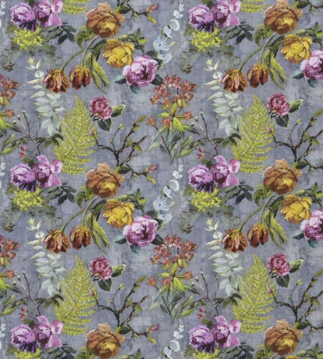 Tulipani Fabric by Designers Guild in Graphite | Jane Clayton