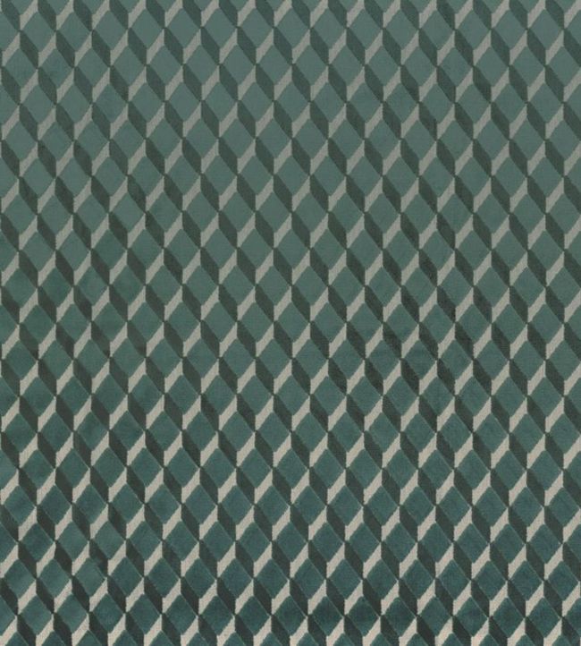 District Fabric in Vert de Gris by Camengo | Jane Clayton