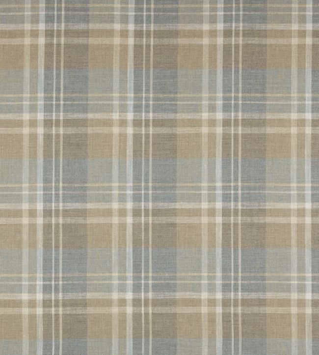 Donovan Plaid Fabric in Old Blue by Colefax and Fowler | Jane Clayton