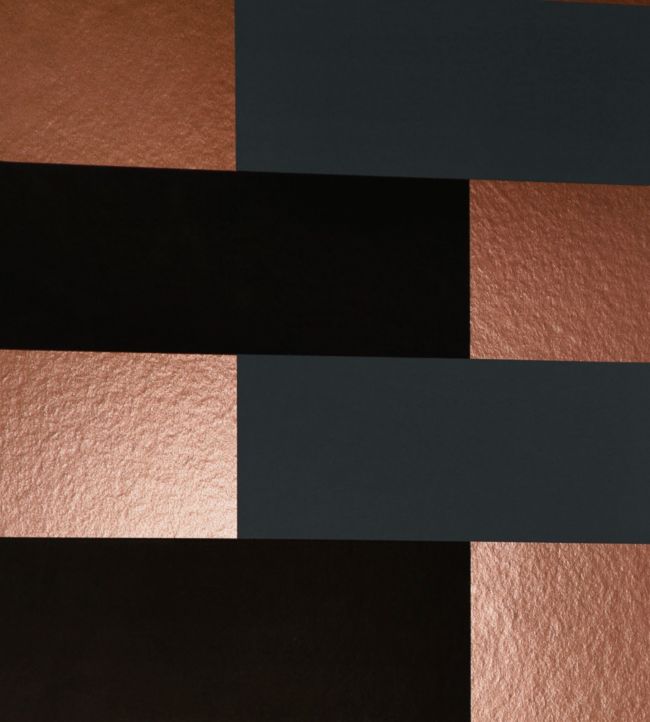 Grey and on sale copper wallpaper