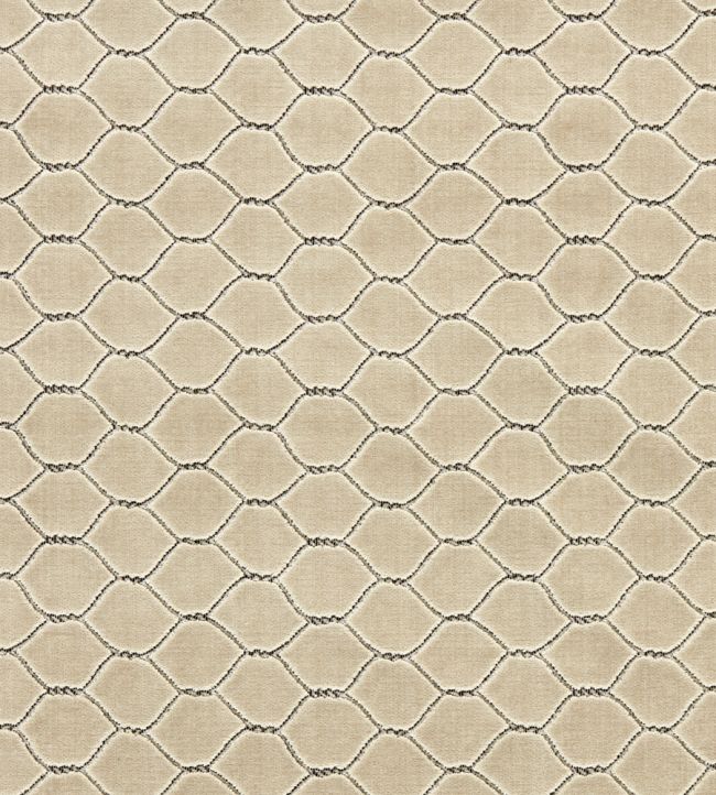 Faraday Velvet Fabric in Stone by Sanderson | Jane Clayton