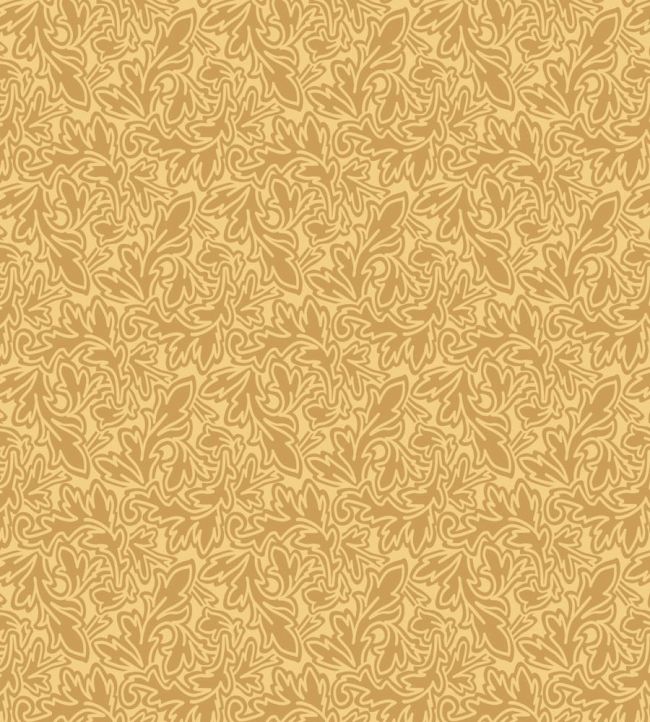 Feuille Wallpaper by Farrow & Ball India Yellow