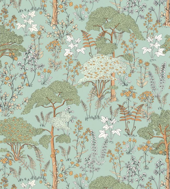 Flaner Wallpaper in Menthe by Caselio | Jane Clayton