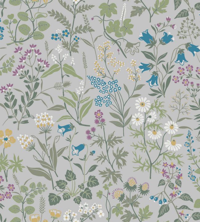 Flora Wallpaper In Grey By Borastapeter | Jane Clayton