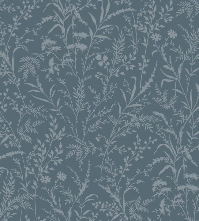 Florian Wallpaper in Navy by Borastapeter | Jane Clayton