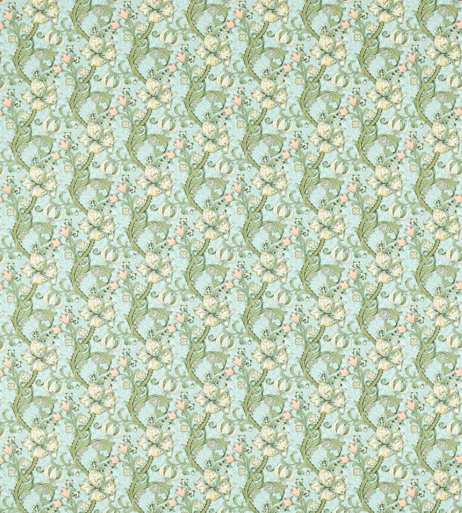 Golden Lily Fabric in Apple/Blush by Clarke & Clarke | Jane Clayton