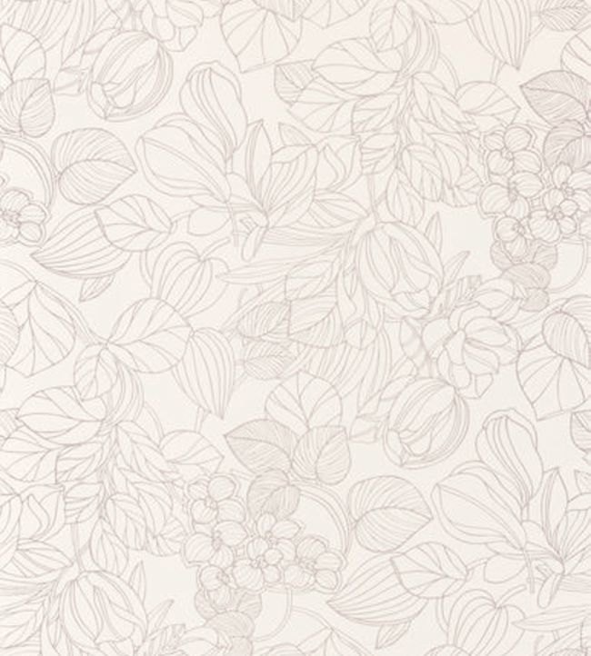 Gravure Wallpaper in Blanc by Casadeco | Jane Clayton