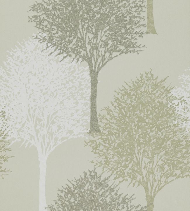Entice Wallpaper by Harlequin in Silver Sparkle/Putty/White | Jane Clayton