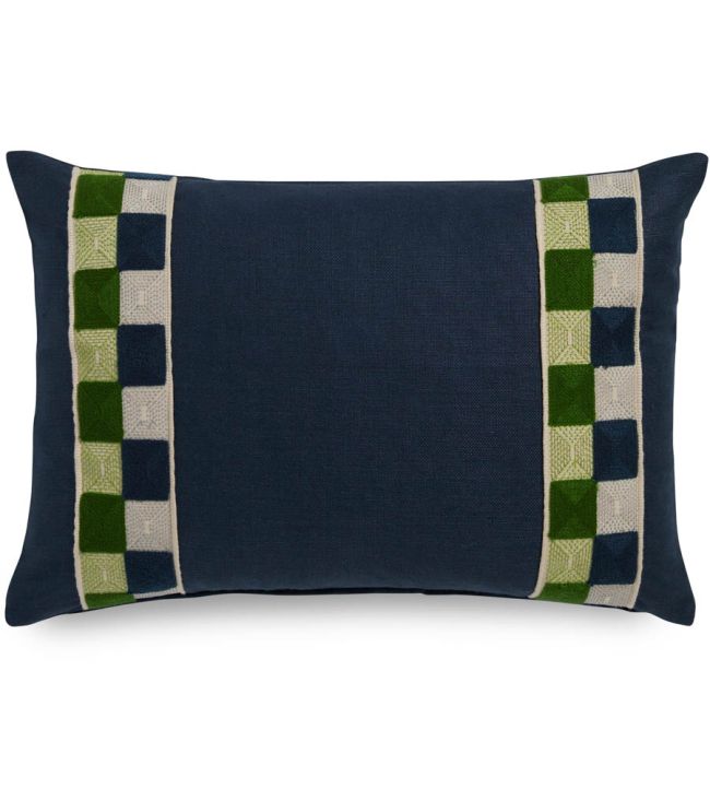 Hatchett Silk Ready Made Cushions in Blue/Green by James Hare | Jane ...