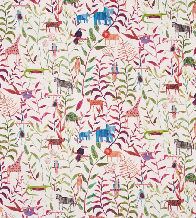 Hide And Seek Fabric in Rainbow by Prestigious Textiles | Jane Clayton