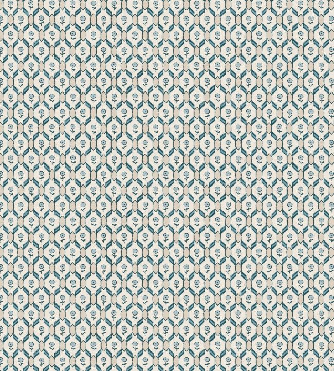 Hugo Wallpaper in Misty Blue by Sandberg | Jane Clayton