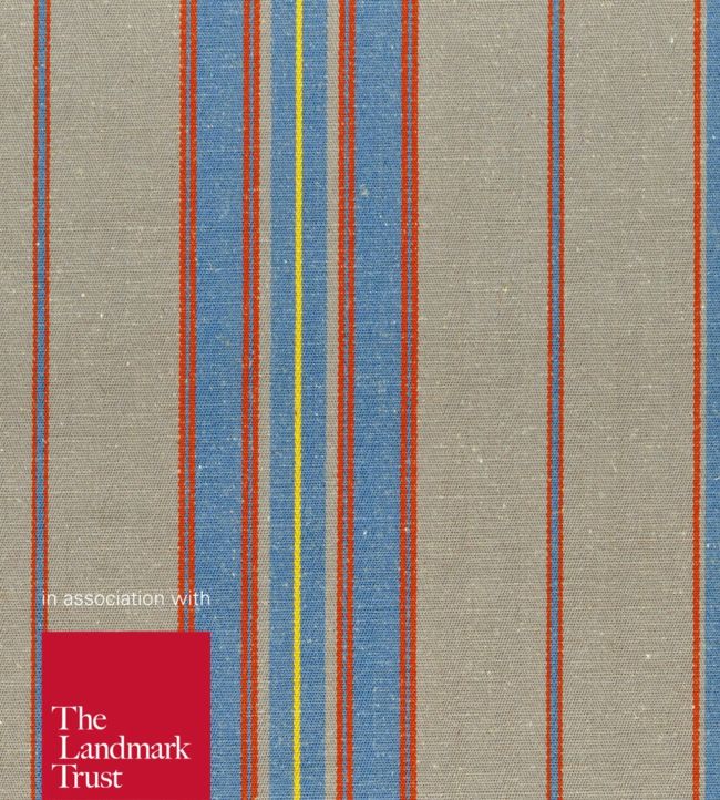 Sackville Stripe Fabric by Ian Mankin in Monarch Blue | Jane Clayton