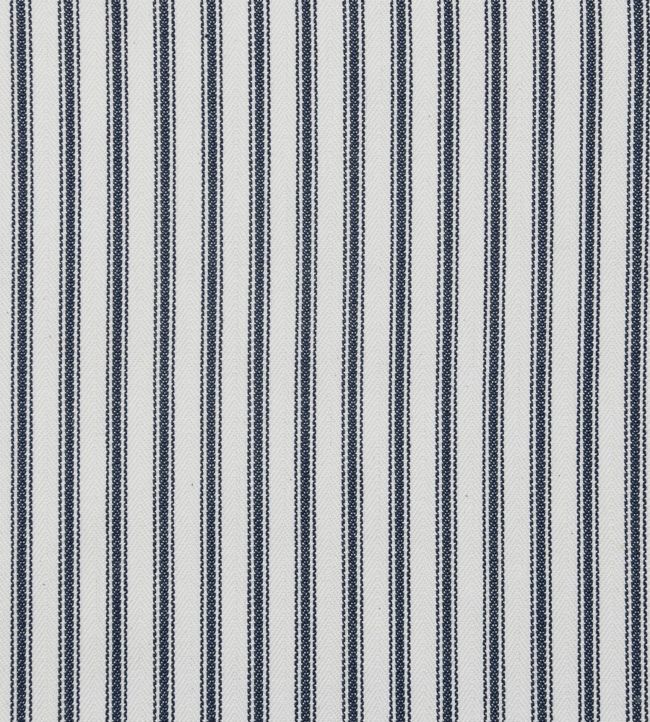 Ticking Stripe 1 Fabric by Ian Mankin in Dark Navy | Jane Clayton