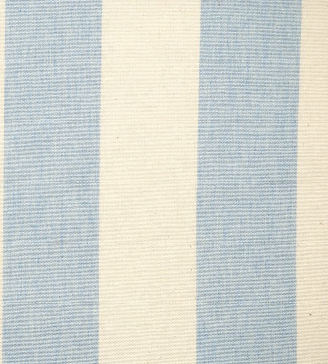 Devon Stripe Fabric by Ian Mankin in Bluebell | Jane Clayton