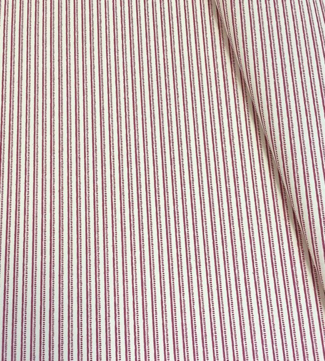Flo Stripe Fabric by Ian Sanderson in Raspberry | Jane Clayton
